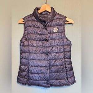 Moncler Down Navy Vest jacket women's XXS  Girls 12